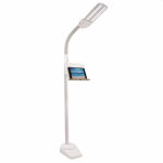 White Ottlite dual shade floor lamp